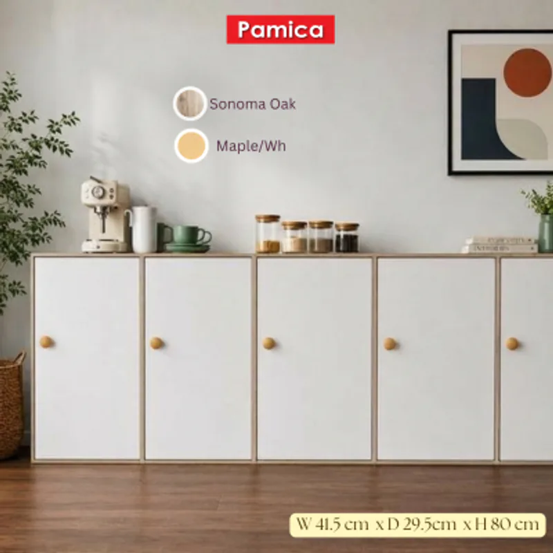 PAMICA Oxford 3-Tier Wooden Bookshelf