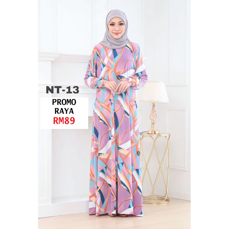 Jubah SAIZ M: Jubah Premium Lycra Korea Loose Cutting Selesa Patuh Syariah